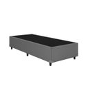 Ver imagem 3 de Base Box Solteiro 88x188 Corino Cinza
