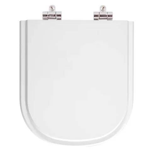 Assento Sanitario Poliester com Amortecedor Flox Branco para Vaso Fiori