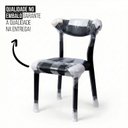 Ver imagem 6 de Cadeira de Jantar Floripa Madeira Maciça Estofada Prime Di Franco Madeira Preto Courino Preto