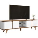 Ver imagem 2 de Rack Bancada para Tv 60 Pol 217 Cm 11097 Cedro Branco Dcasa