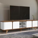 Ver imagem 1 de Rack Bancada para Tv 60 Pol 217 Cm 11097 Cedro Branco Dcasa