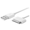 Cabo Compatível com iPhone 30 pinos para USB - 3, 3G, 3GS, 4 e 4S, iPod, iPad - 1 metro - 1