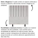 Ver imagem 5 de Cabeceira Estofada Cama Box King 195 Cm Mavie Suede Cinza Claro