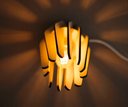 Ver imagem 2 de Luminária Teto Tipo Pendente Roma Mdf - Completa - Cor: Preta