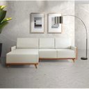 Ver imagem 1 de Sofá 4 Lugares com Chaise Lado Esquerdo 258cm Courino Geribá
