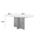 Ver imagem 3 de Conjunto Sala de Jantar Mesa Olímpia 90cm Tampo em Mdf Canto Copo e 4 Cadeiras Liz Moderna