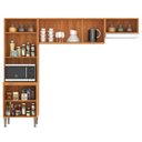 Ver imagem 4 de Cozinha Compacta 6 Portas 198cm x 240cm Malu Bege/Cinamomo/Off White