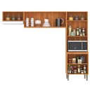 Ver imagem 7 de Cozinha Compacta 6 Portas 198cm x 240cm Malu Bege/Cinamomo/Off White