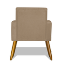 Ver imagem 4 de Kit 2 Poltronas Nina Decorativa Pés Palito - Cappuccino