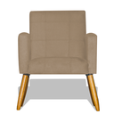 Ver imagem 2 de Kit 2 Poltronas Nina Decorativa Pés Palito - Cappuccino