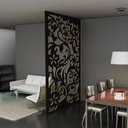 Ver imagem 1 de Painel Vazado Divisória Mdf Waimea Preto - 0,60x2,40m