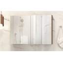 Ver imagem 2 de Espelheira Banheiro Life 80 ( Vai Montada ) Top Cor: Freijo