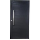 Ver imagem 1 de Porta Pivotante de Alumínio Preto com Puxador Linha Roma:Esquerda/ 210 x 100