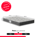Ver imagem 3 de Colchão Viúva D33 One Face 17x128x188cm - Cinza - e-Shop Casa