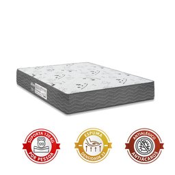 Colchão Viúva e-Shop Casa D33 One Face - 17x128x188cm- Suede Cinza - 2