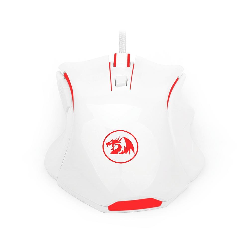 Mouse Gamer Redragon Nothosaur Lunar White Com LED Multicolor - M606W - 4