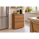Ver imagem 1 de Balcão Cozinha Liga 3 Gavetas 65cm Canela Kappesberg