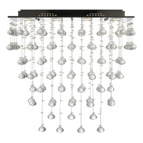 Lustre para Sala, Cozinha, Sala de Jantar,cristal Base 20x70 - 90cm