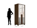 Ver imagem 1 de Sapateira/Multiuso/Organizador/ Armário REQ 2 portas Com Espelho Modelo Retrô Puxador Externo em MDF