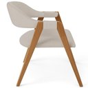 Ver imagem 7 de Kit 04 Cadeiras de Jantar e Estar Living Estofada Nadja L02 Linho Bege - Lyam Decor