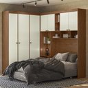 Ver imagem 6 de Guarda Roupa Casal Modulado 140cm Vincenzo Jatobá/Areia S01 - Mpozenato