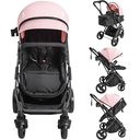 Ver imagem 2 de Carrinho de Bebe Kiddo Vox Ii com Bebe Conforto e Base Rosa