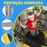 Pula Pula Cama Elástica Trampolim Infantil 1.55 Rede Amarelo - 3