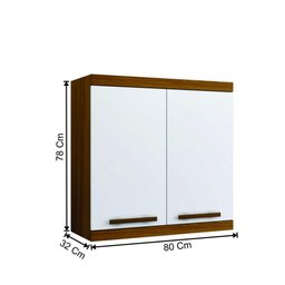 Armario Aereo Gold 02 Portas Arte Móveis - 4