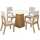 Ver imagem 2 de Mesa de Jantar 4 Lugares Milla Nature/off White/linho - Henn