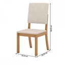 Ver imagem 4 de Mesa de Jantar 4 Lugares Milla Nature/off White/linho - Henn