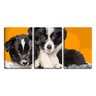 Quadro Decorativo 45x96 desenho de dois cachorros - 2