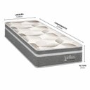 Ver imagem 3 de Colchão Solteirão Sr Life Vellus Ii Espuma D45 96x203x27cm Cinza