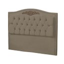 Ver imagem 1 de Cabeceira Casal King Size Estofada para Cama Box Maitê Veludo Capuccino