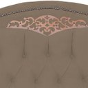 Ver imagem 3 de Cabeceira Casal King Size Estofada para Cama Box Maitê Veludo Capuccino