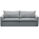 Ver imagem 3 de Sofá Cama Retrátil Reclinável para Sala de Estar 208cm Lari F04 Linho Cinza - Lyam Decor