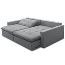 Ver mais imagens de Sofá Cama Retrátil Reclinável para Sala de Estar 208cm Lari F04 Linho Cinza - Lyam Decor