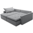 Ver imagem 6 de Sofá Cama Retrátil Reclinável para Sala de Estar 208cm Lari F04 Linho Cinza - Lyam Decor
