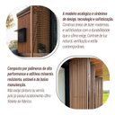 Ver imagem 7 de Painel Brise de Madeira Ecológica 290cm x 6cm x 42mm Formaco Decor Marrom/Cinza Escuro