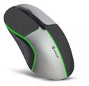 Ver imagem 1 de Mouse Gamer sem Fio Wireless Usb Bluetooth 1600 Dpi Led Rgb Cor Preto/cinza