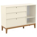 Ver imagem 2 de Cômoda Sapateira Unique Off White Eco Wood - Matic