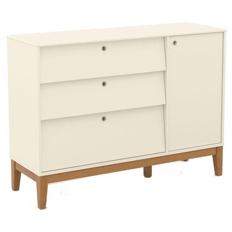 Cômoda Sapateira Unique Off White Eco Wood - Matic
