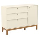 Ver imagem 1 de Cômoda Sapateira Unique Off White Eco Wood - Matic