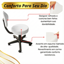 Ver imagem 6 de Mocho para Estética Cadeira Ergonômica Regulagem de Altura Clínica Manicure Giratória Rodízios