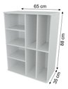 Ver imagem 4 de Kit de 3 Organizadores de Brinquedos 100% Mdf - Único