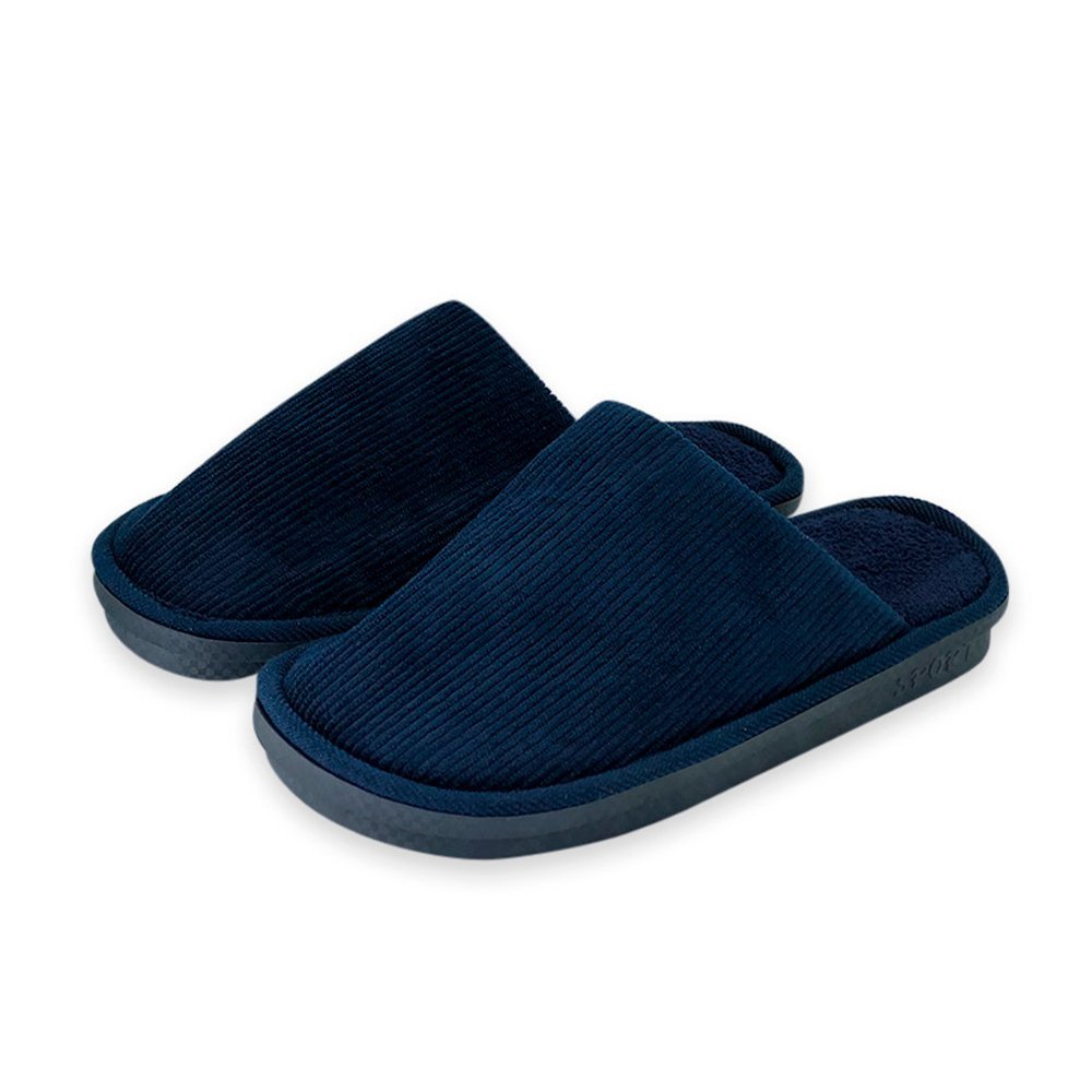 Pantufa Masculina Lisa Azul Confortável 44/45 Antiderrapante - 1