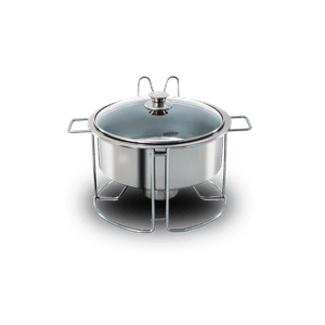 Rechaud Redondo Brinox Savoy 7 Litros Ø 33 Cm Aço Inox