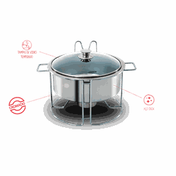 Rechaud Redondo Brinox Savoy 7 Litros Ø 33 Cm Aço Inox - 2