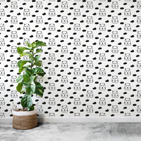 Papel de Parede Gatos 2 Arte Destaque 3,50 Metros