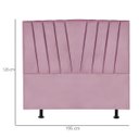 Ver imagem 3 de Cabeceira King Cama Box Estofada 195 Cm Emma Suede:rosa