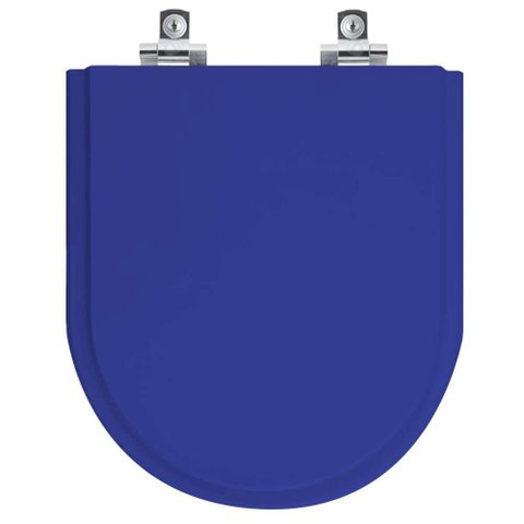 Assento Sanitário Soft Close Riviera Azul para Vaso Celite
